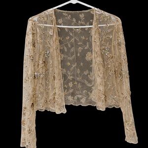 Beautiful sheer fully beaded fairy bolero✨